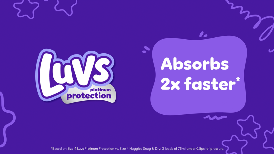 Luvs Platinum Protection Baby Diapers, Size 6, 120 Count