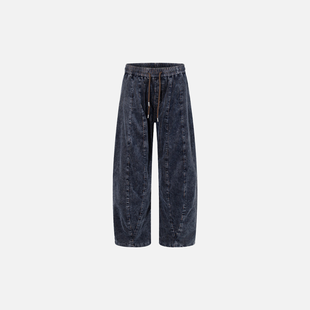 Streetwear Retro Patchwork Loose Fit Wide Leg Denim Jeans - Luxuryurbanwear