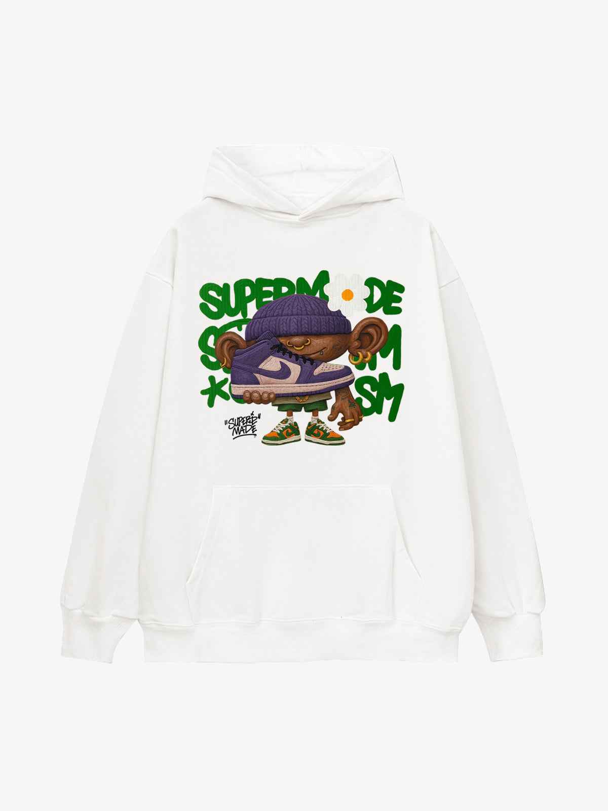 Street Cartoon Trend Sneakers Boy Hoodie