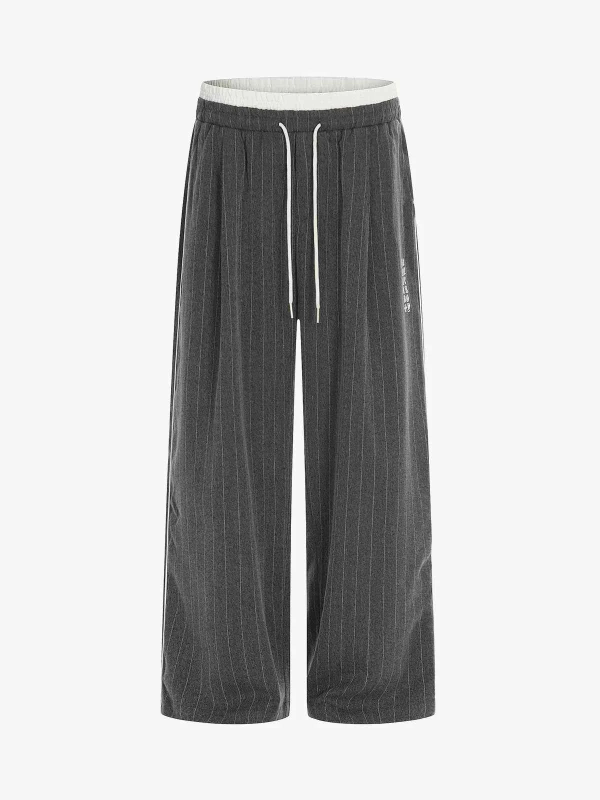 Retro Color-Blocked Striped Stand-Collar Tracksuit