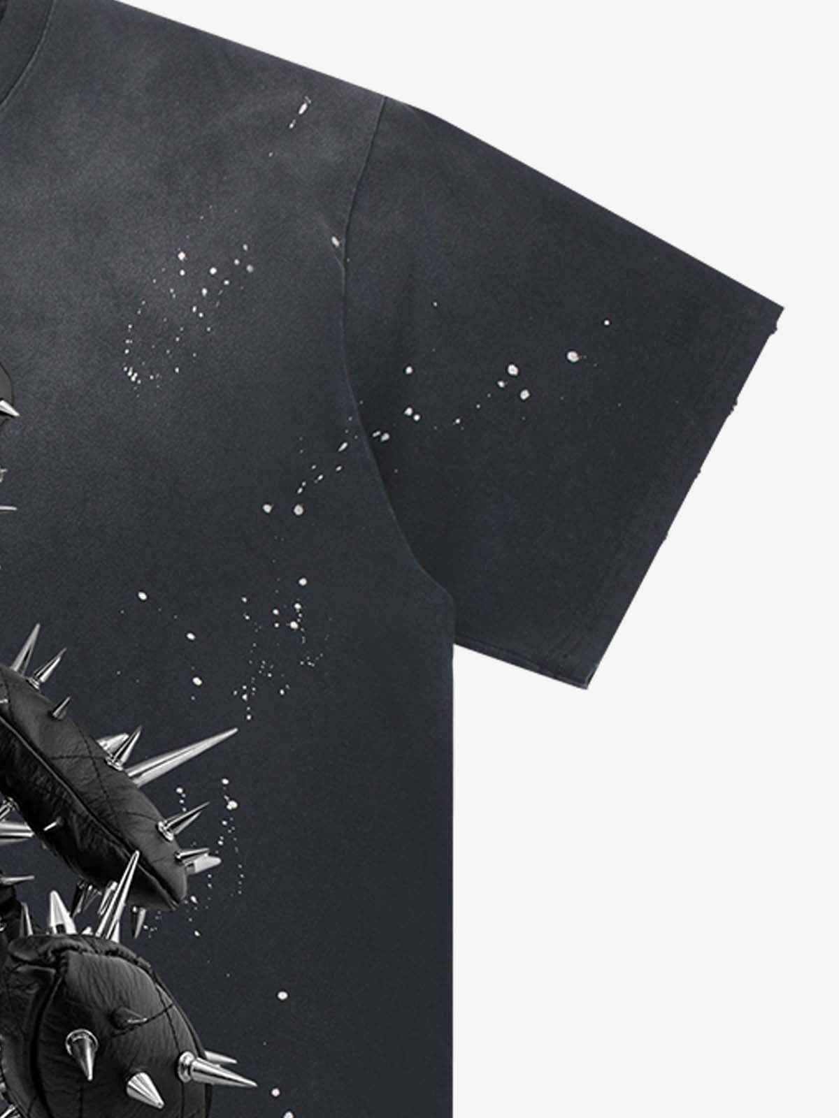 Spiked Bear Graphic T-Shirt