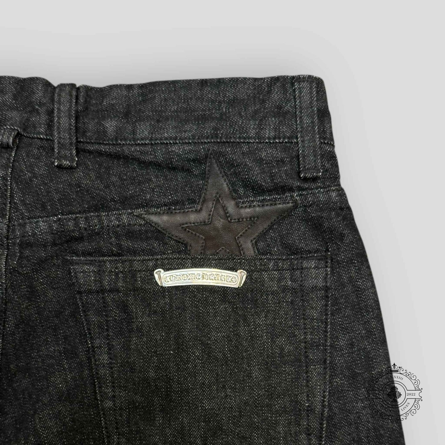 Chrome Hearts Star Patch Denim in Black