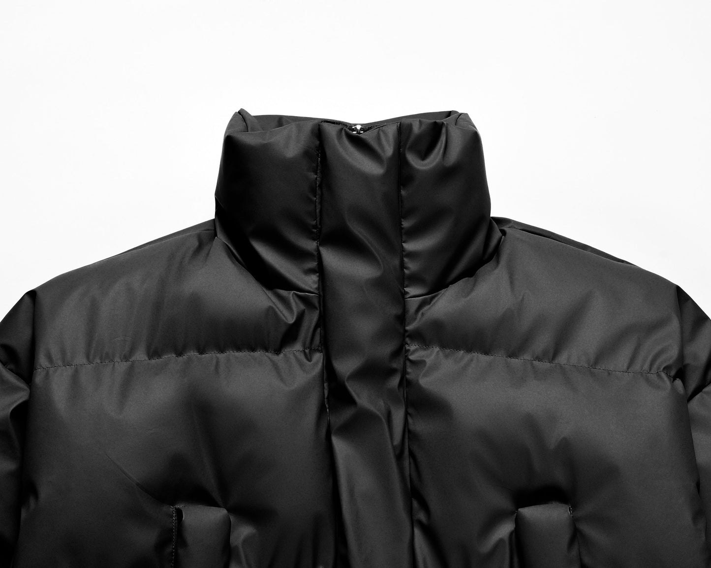Clean Quilted|Padded Cropped Puffer - Luxuryurbanwear