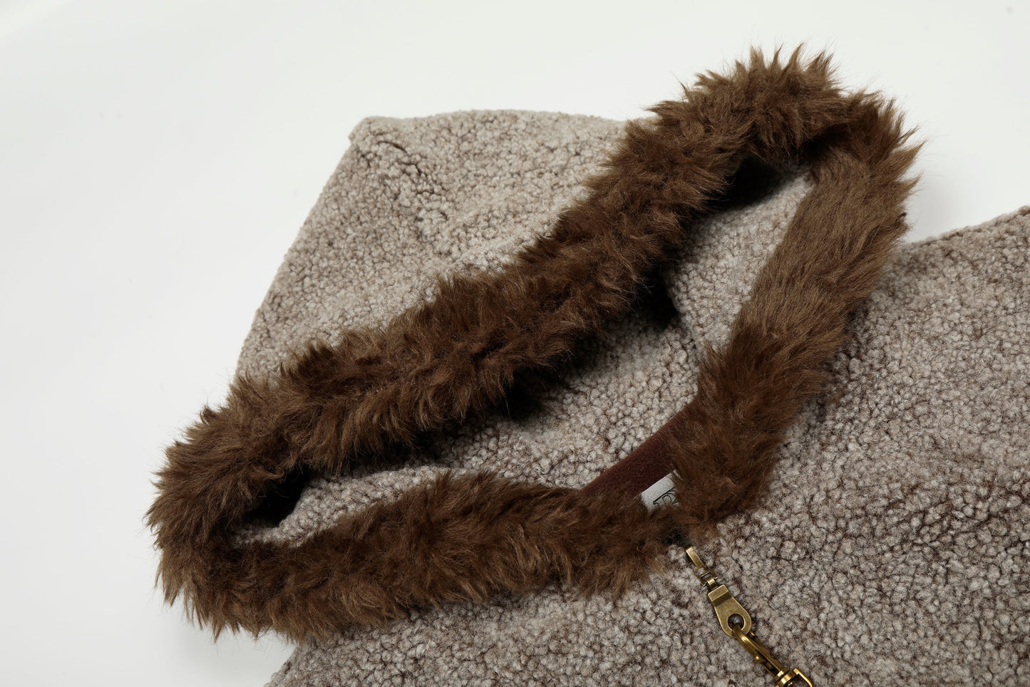 Pine Cocoa | Contrast Hooded Zip Jacket - Luxuryurbanwear