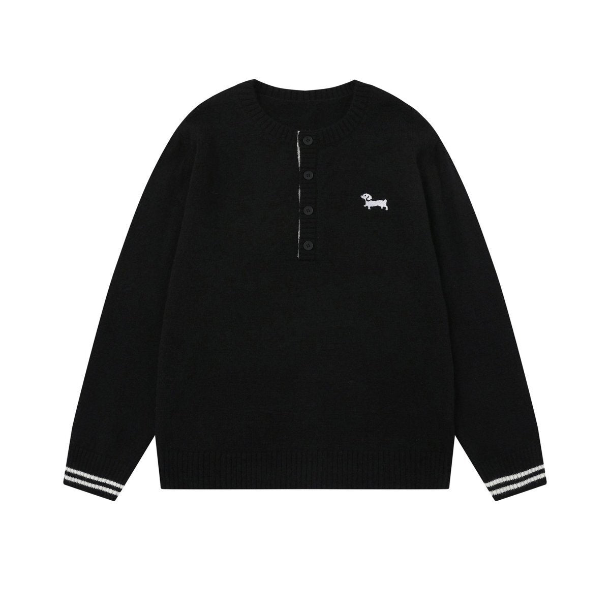 Winston | Dual-Collar Cable Knit Sweater - Luxuryurbanwear