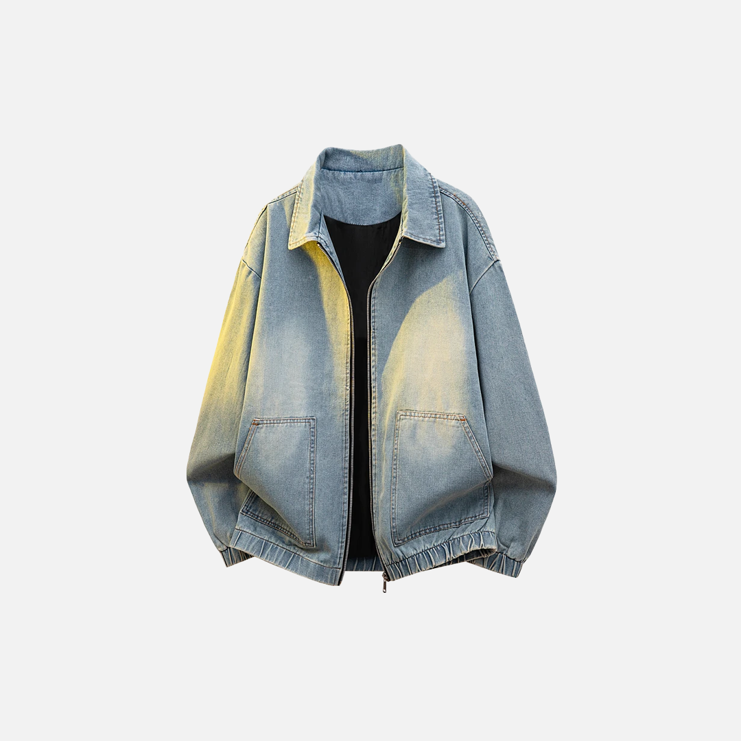 Y2K Loose Retro Washed Denim Casual Jacket - Luxuryurbanwear