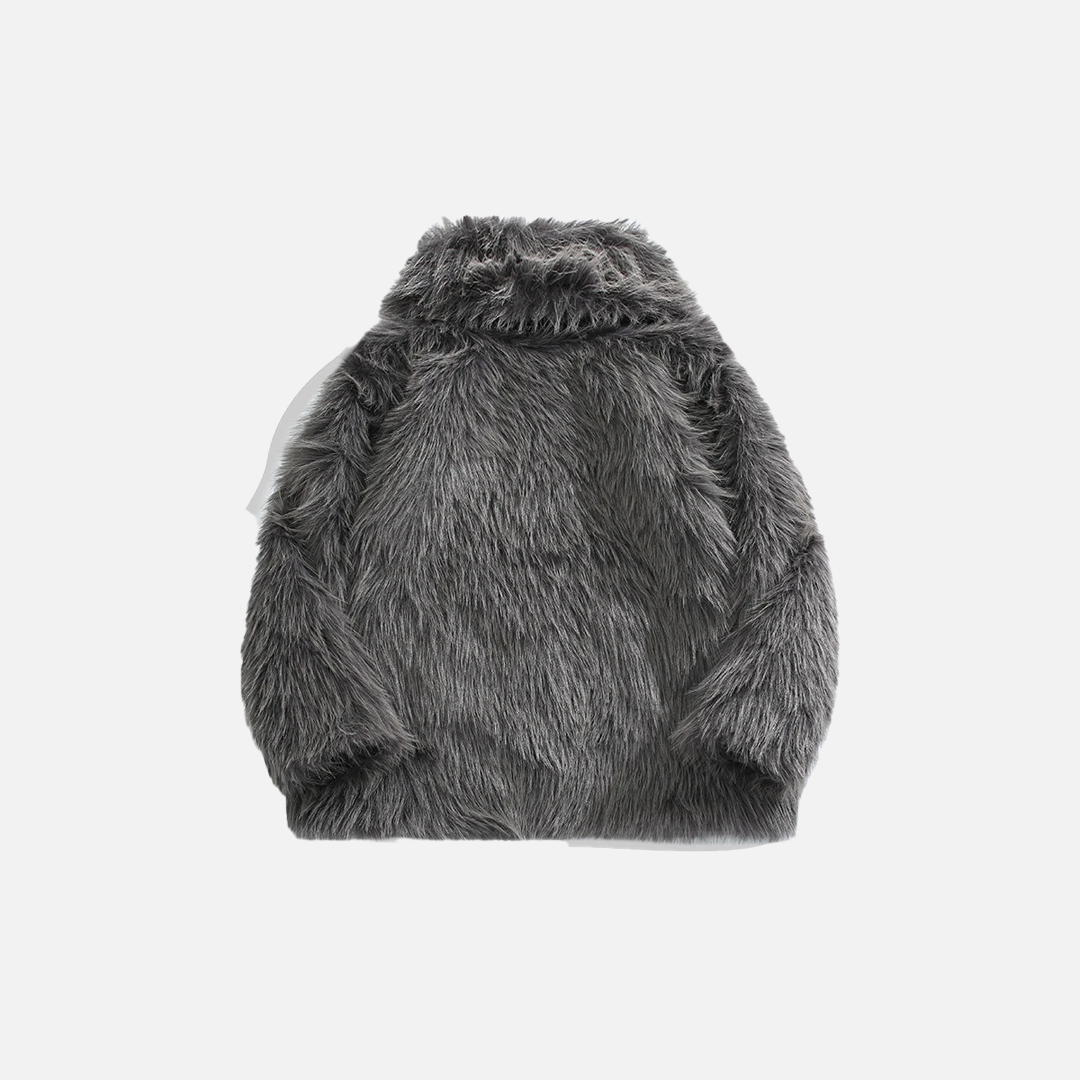 Luxury Thick Quilted Winter Faux Fur Jacket - Luxuryurbanwear
