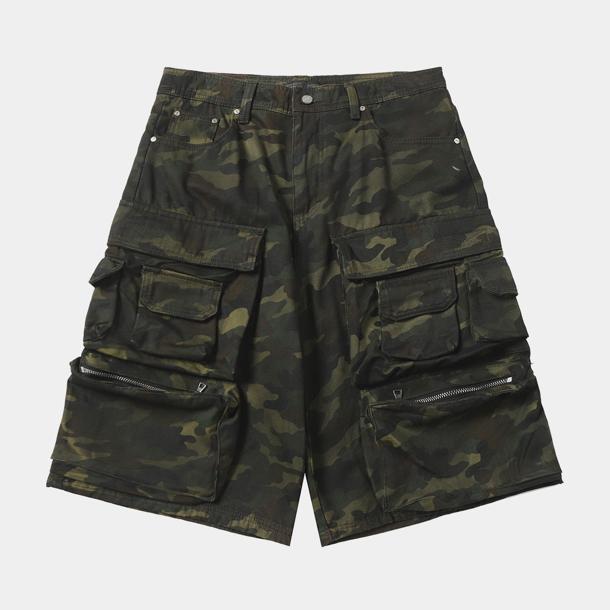 Multi-Pocket | Camouflage Cargo Shorts - Luxuryurbanwear
