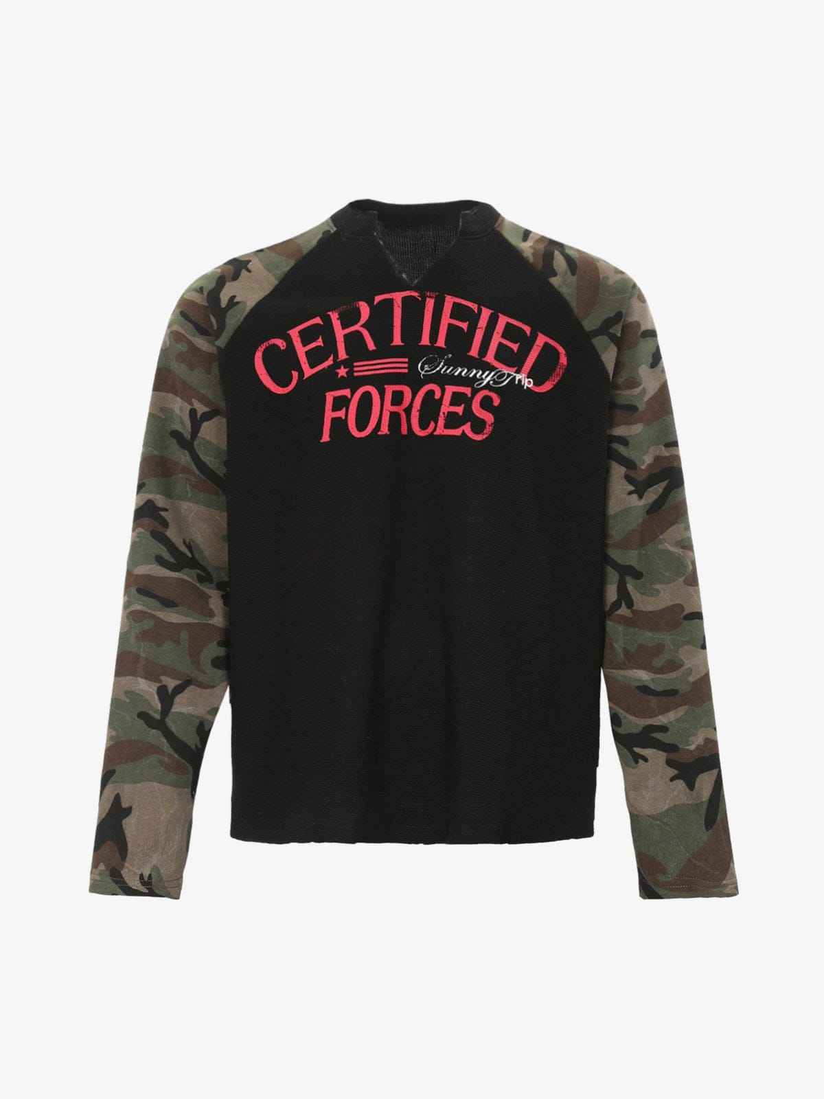 Long Sleeve Camo Raglan