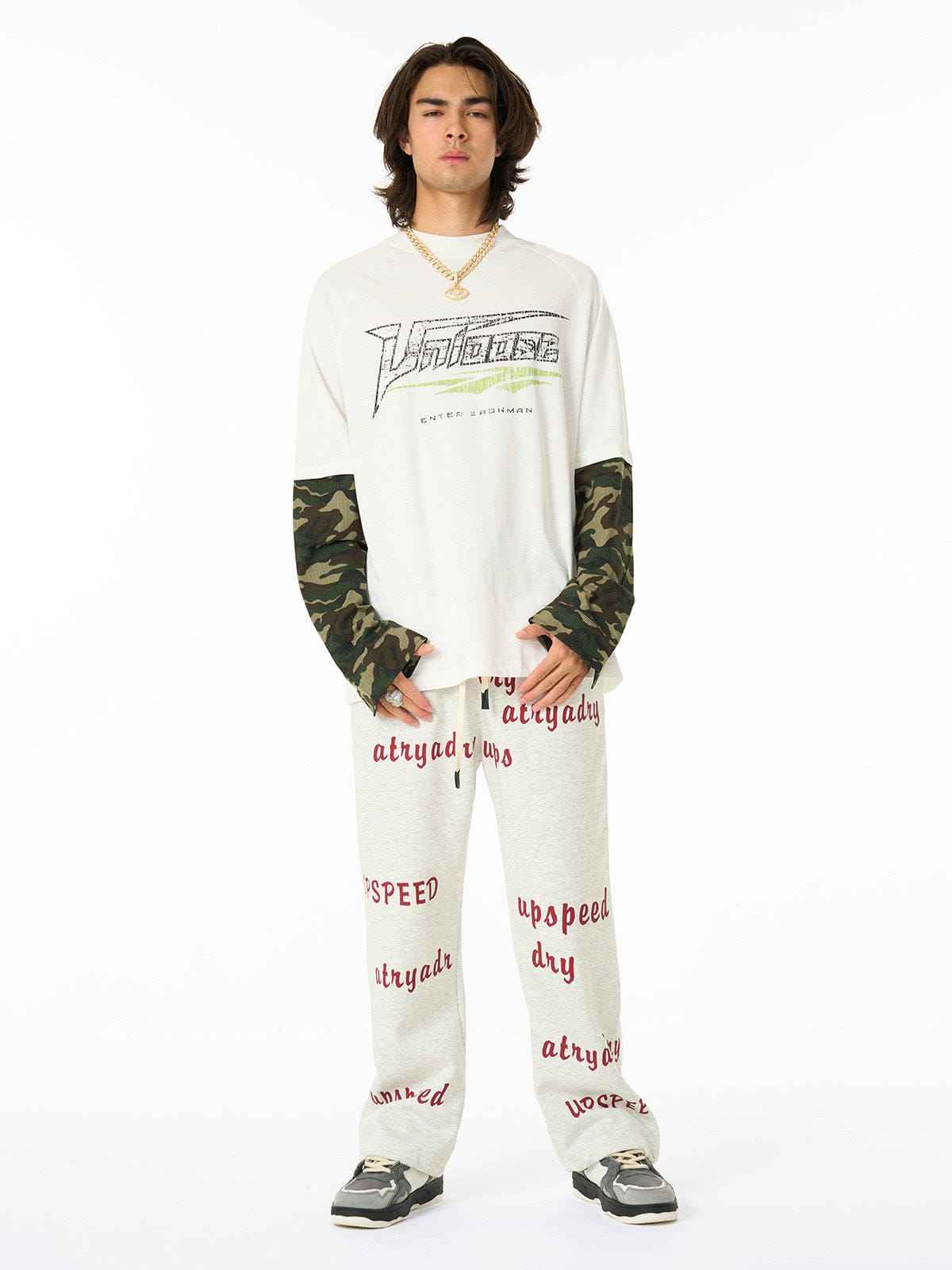 Long Sleeve Camo Layered