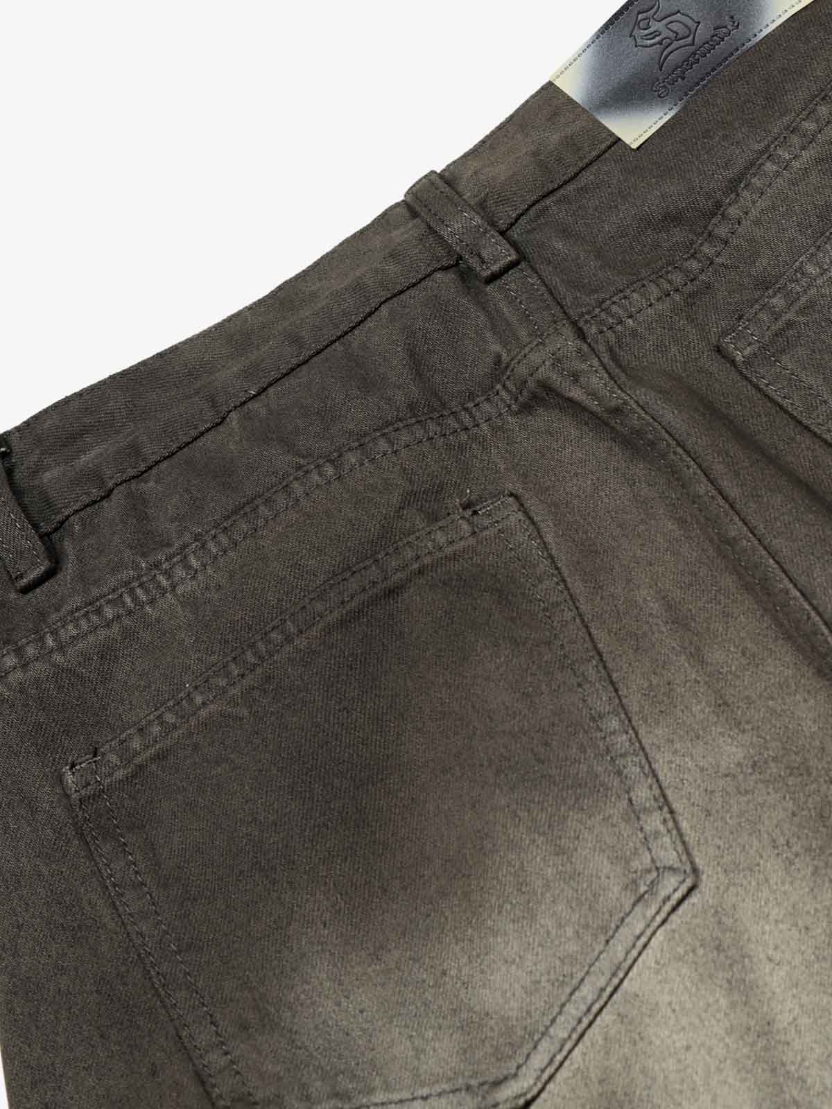 Faded Wash Barrel Leg Denim Jeans - Luxuryurbanwear