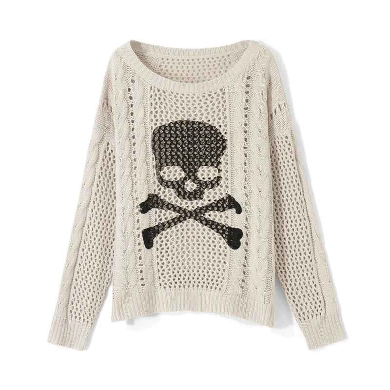 Hollow Out Gothic Knit Sweater
