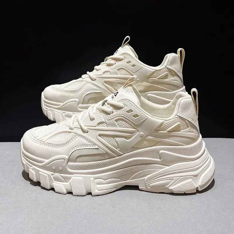 Versatile Thick soled Dad Shoes for Girls New Student White Shoes