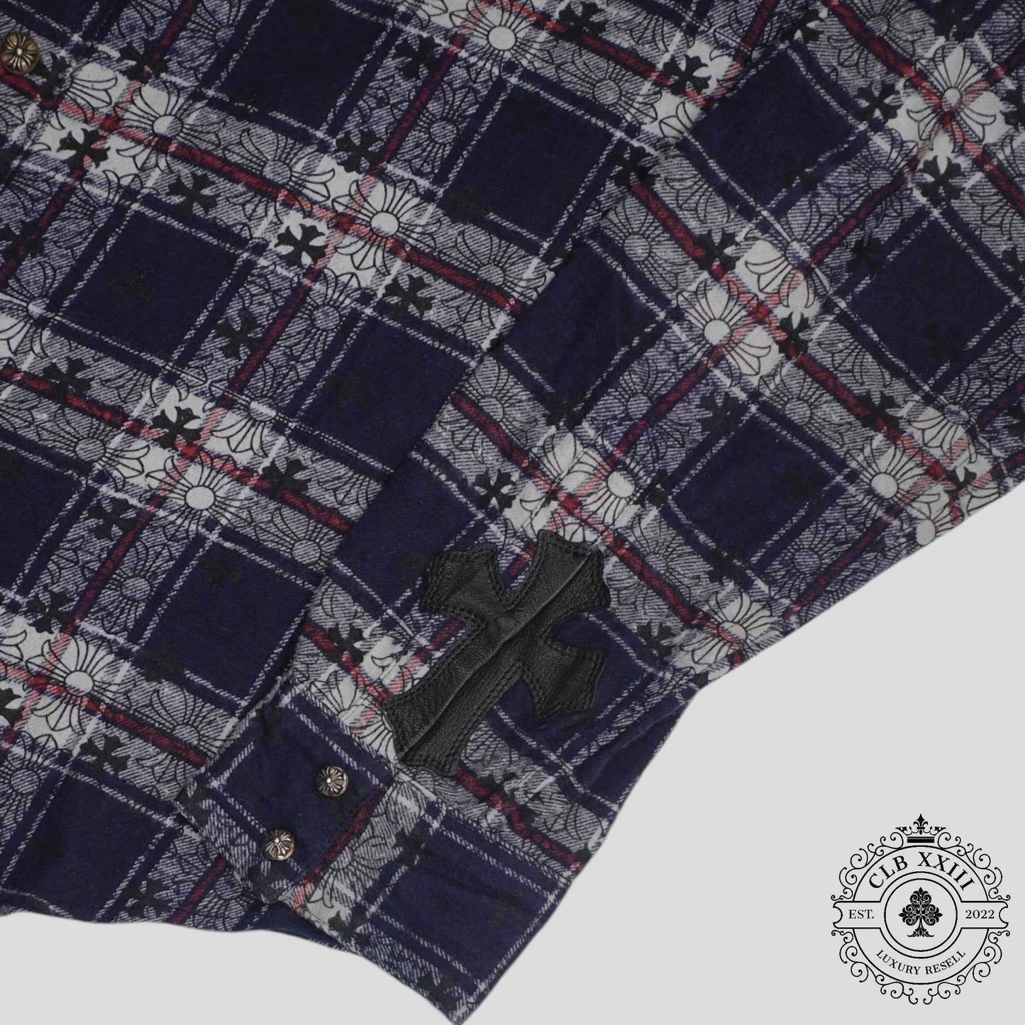 Chrome Hearts Loose Ends Flannel in Blue