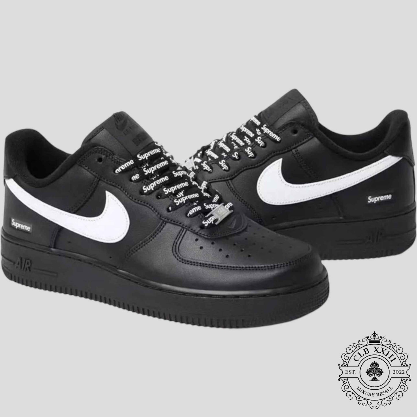 Nike Air Force 1 Low Supreme Black White