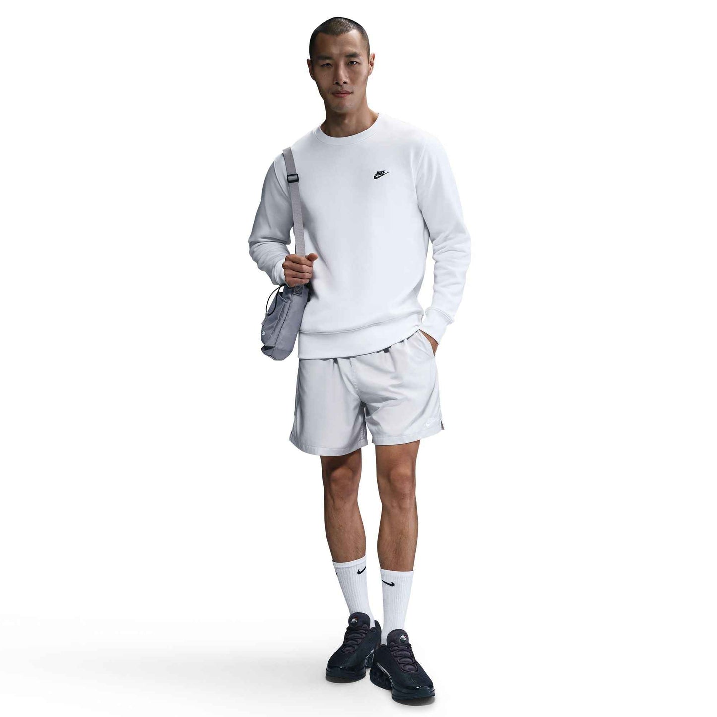 Nike Men's Club Fleece Crewneck - White