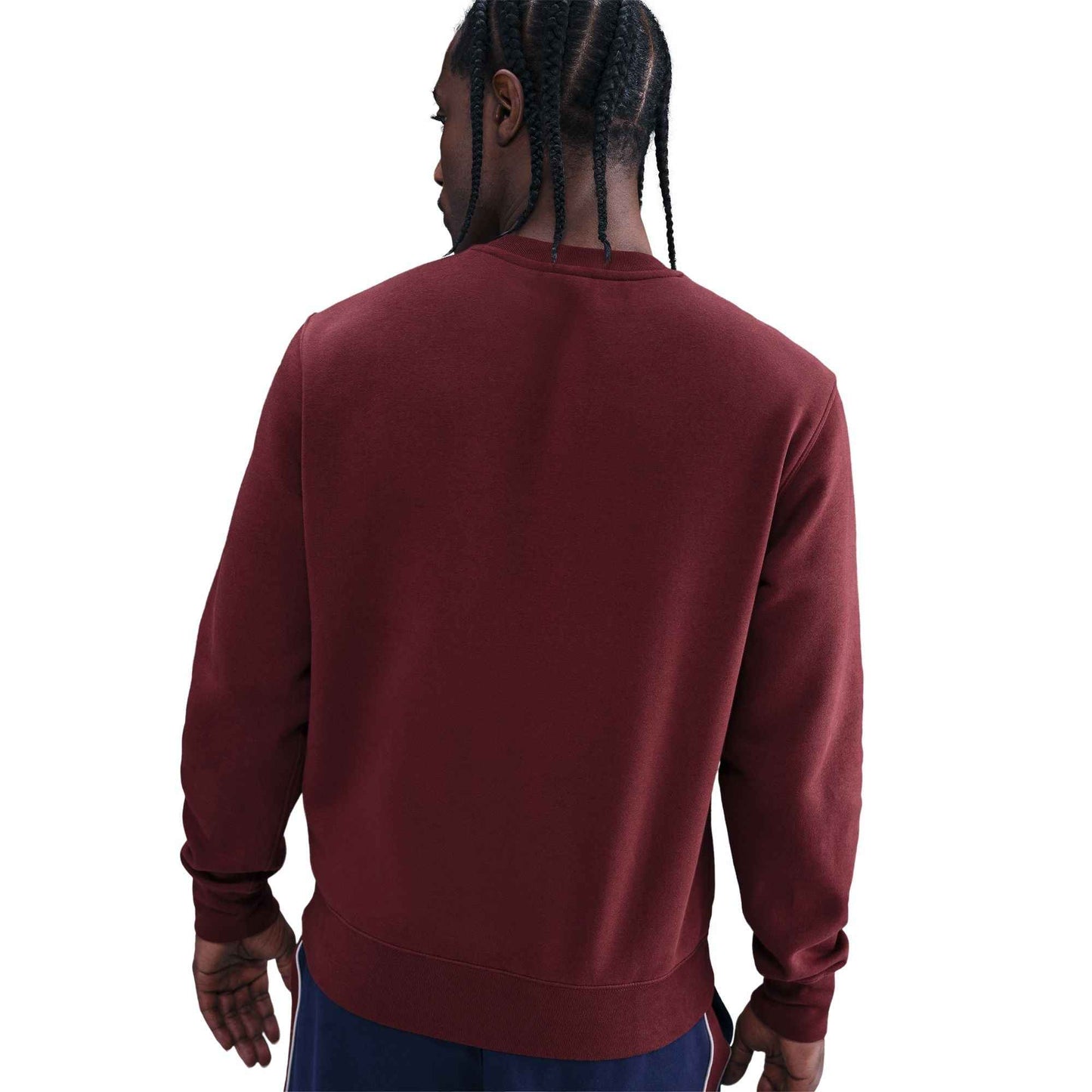 Nike Mens Club Fleece Crewneck - Dark Team Red