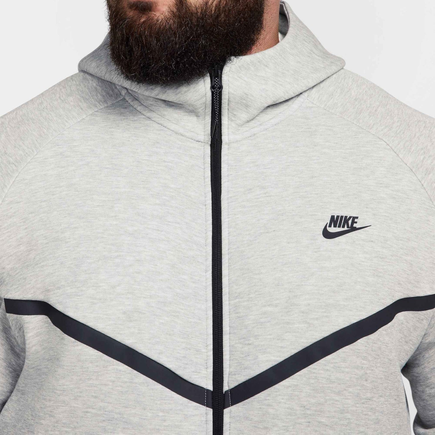 Nike Mens Tech Fleece Hoodie - Heather Grey