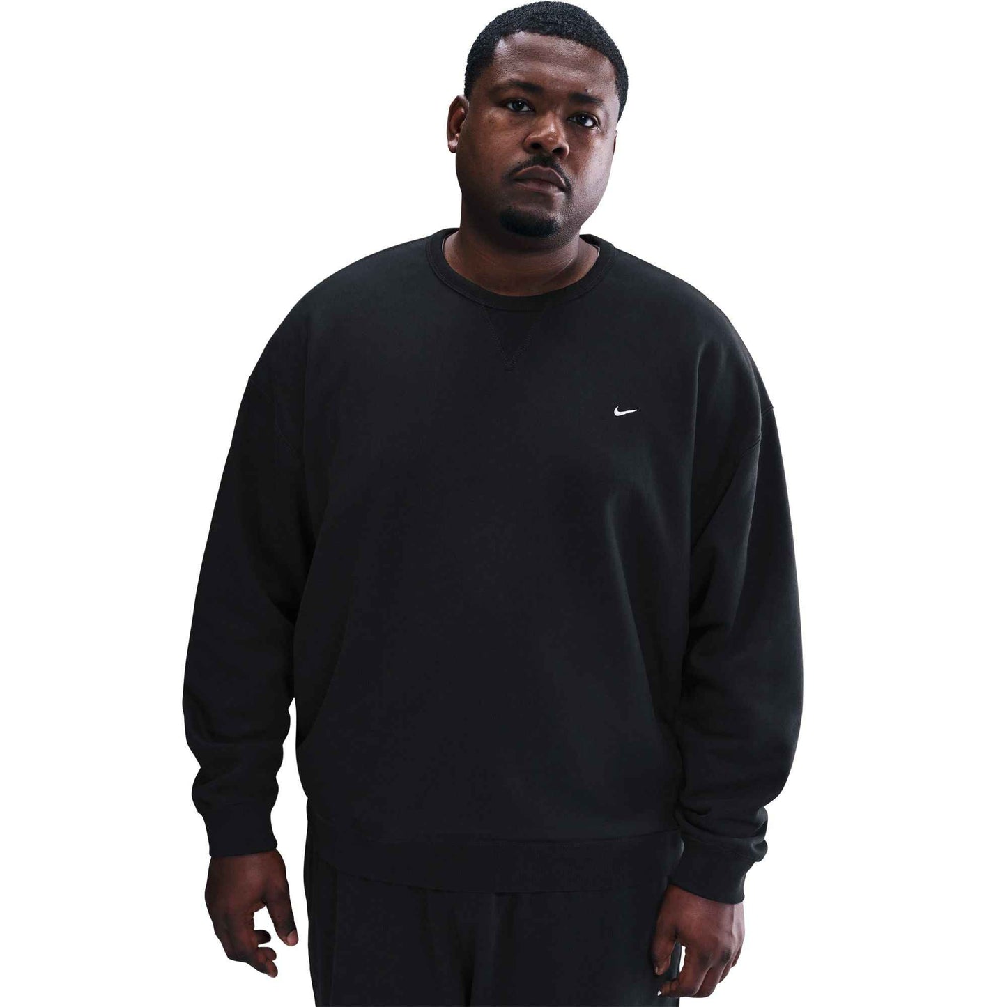 Nike Mens Solo Swoosh Crewneck - Black