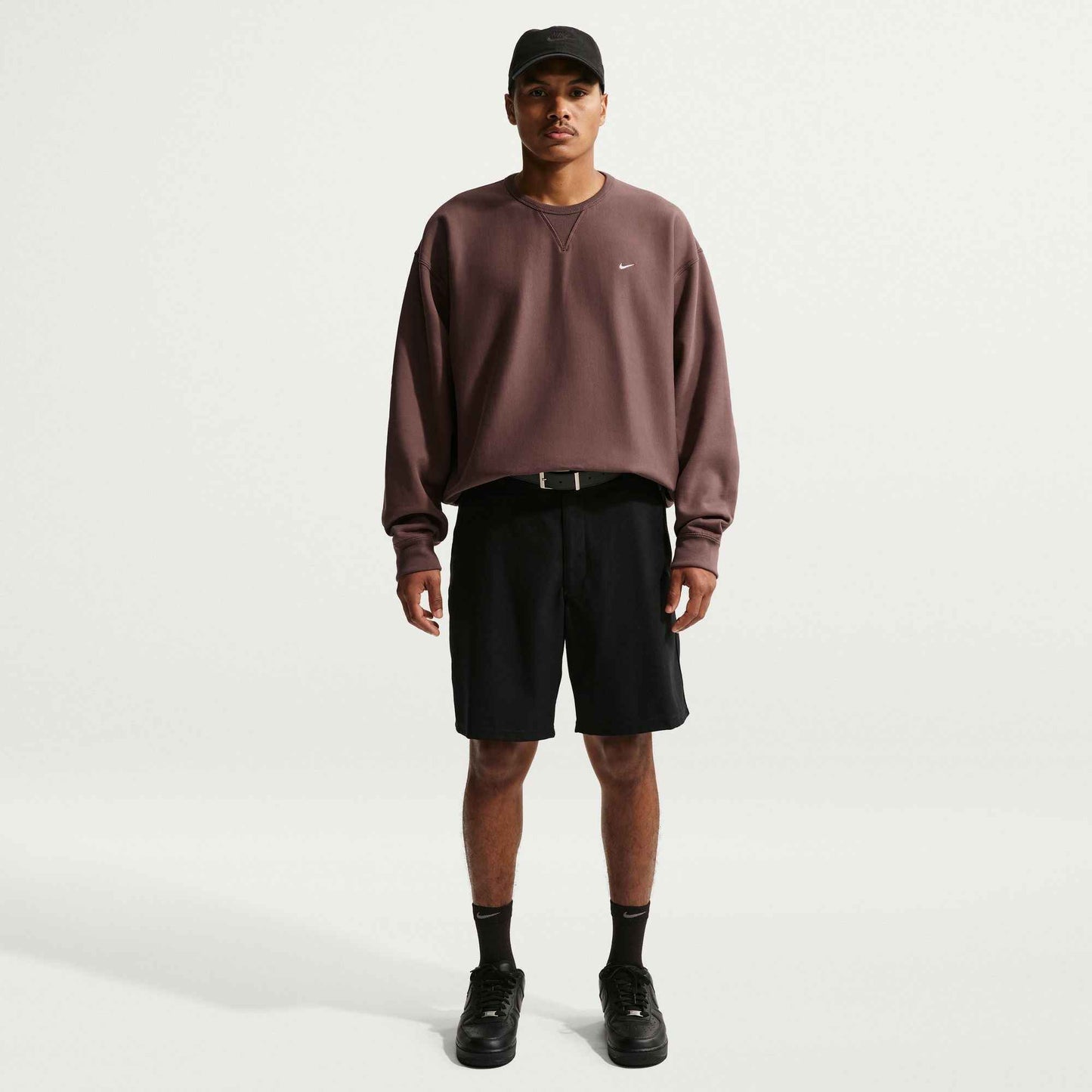 Nike Mens Solo Swoosh Crewneck - Tattoo