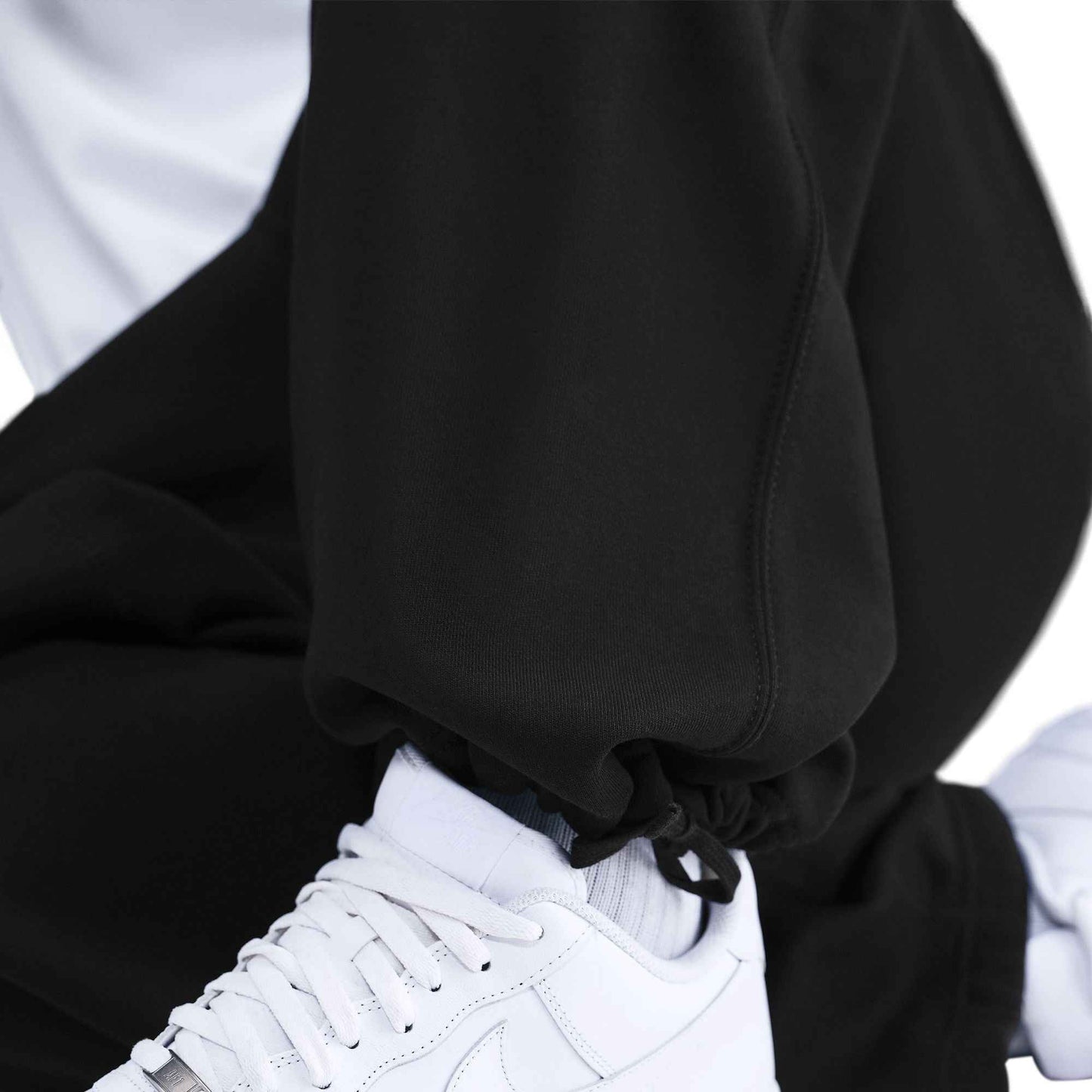 Nike Mens Solo Swoosh Open Hem Sweatpants - Black