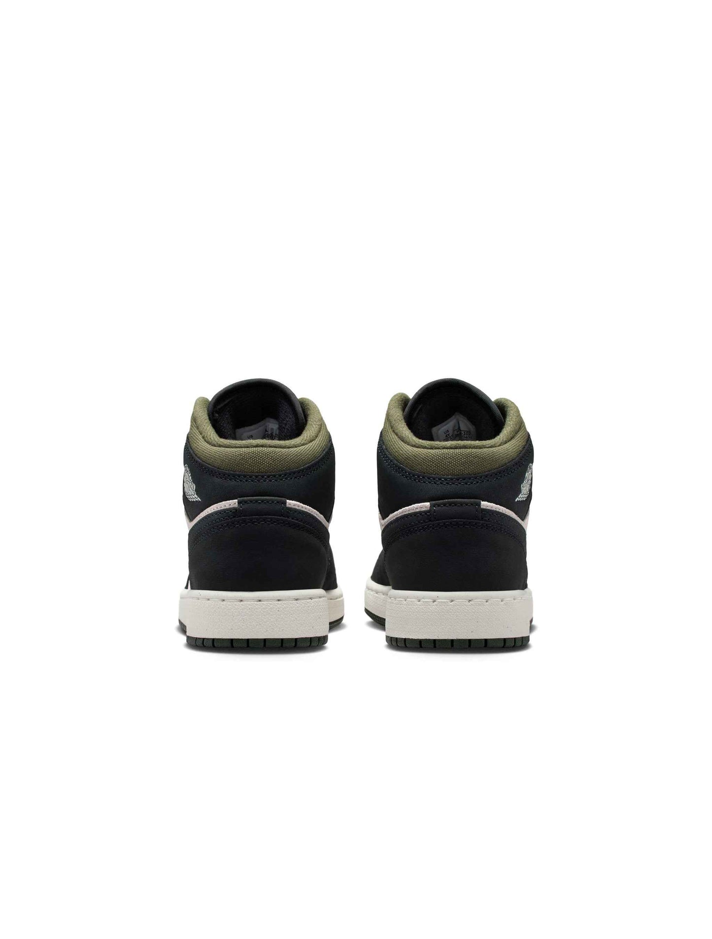 Air Jordan Big Kids 1 Mid- Light Orewood Brown