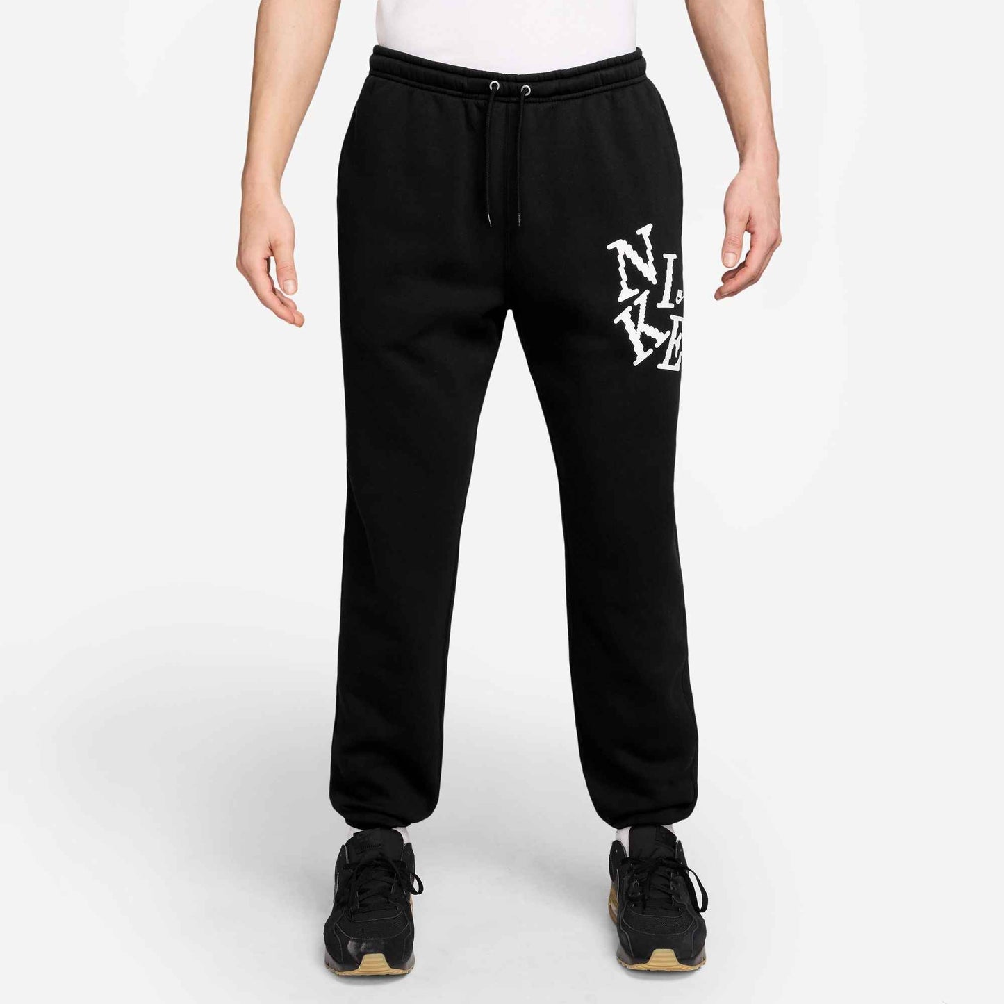 Nike Mens Cuffed Fleece Joggers - Black