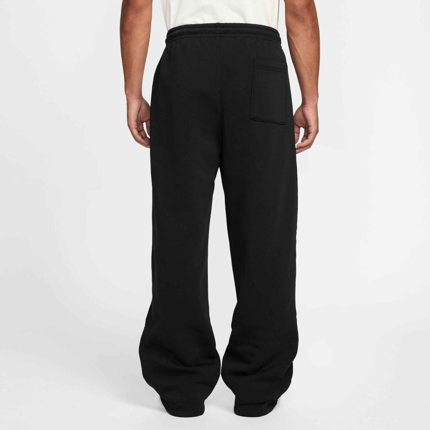 Air Jordan Mens Oversized Open-Hem Sweatpants - Black