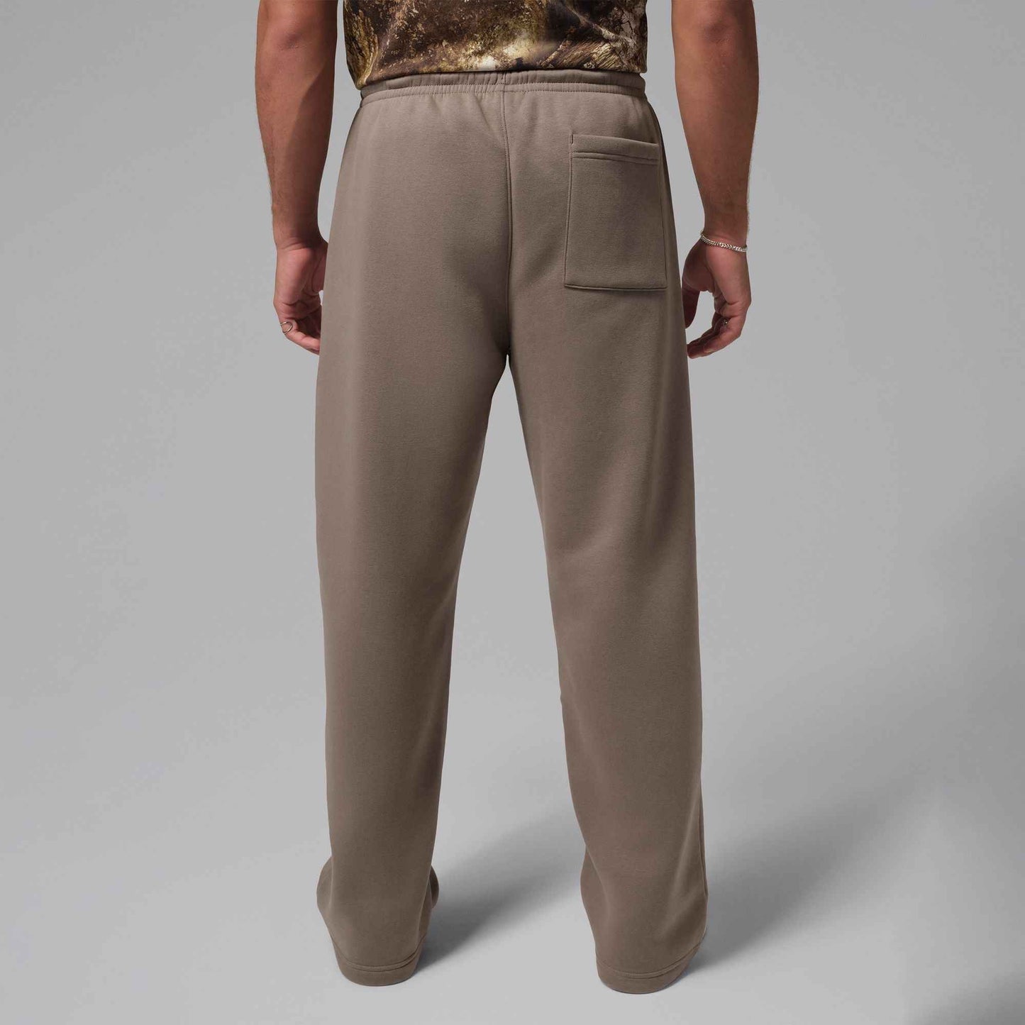 Air Jordan Mens Oversized Open Hem Sweatpants - Olive Grey
