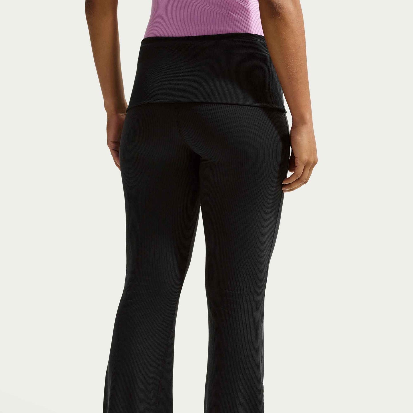 Nike Womens Chill Knit Tight Ribbed Pants - Black