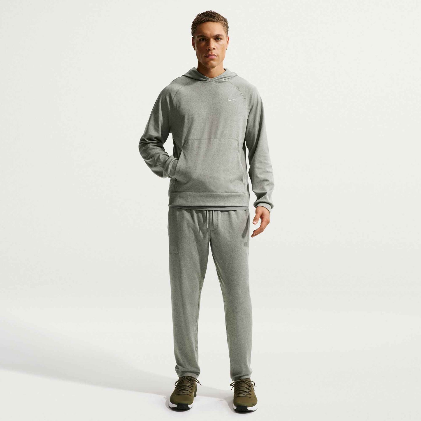 Nike Mens Primary NanoKnit Dri-Fit Pullover Hoodie - Green
