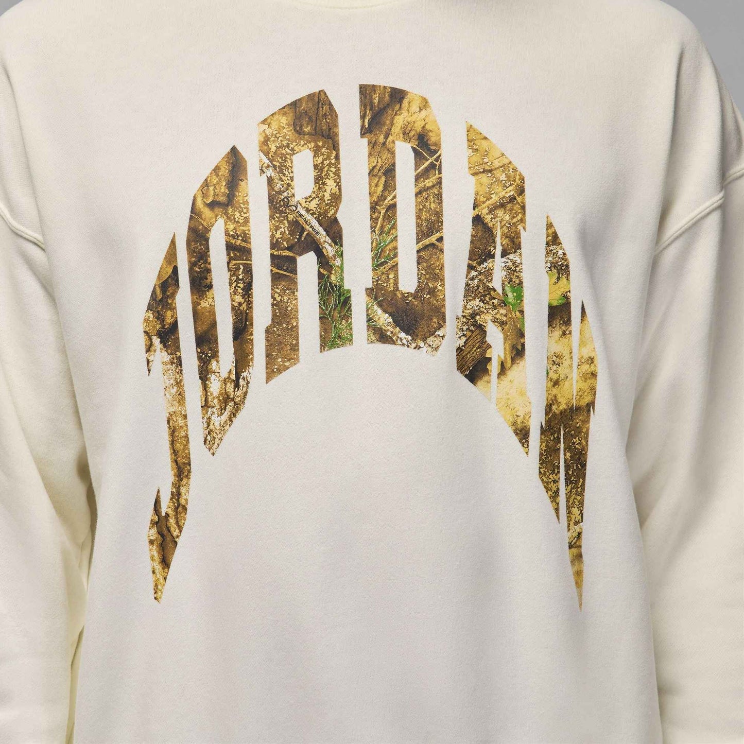 Air Jordan Mens French Terry Realtree Crewneck - Sail