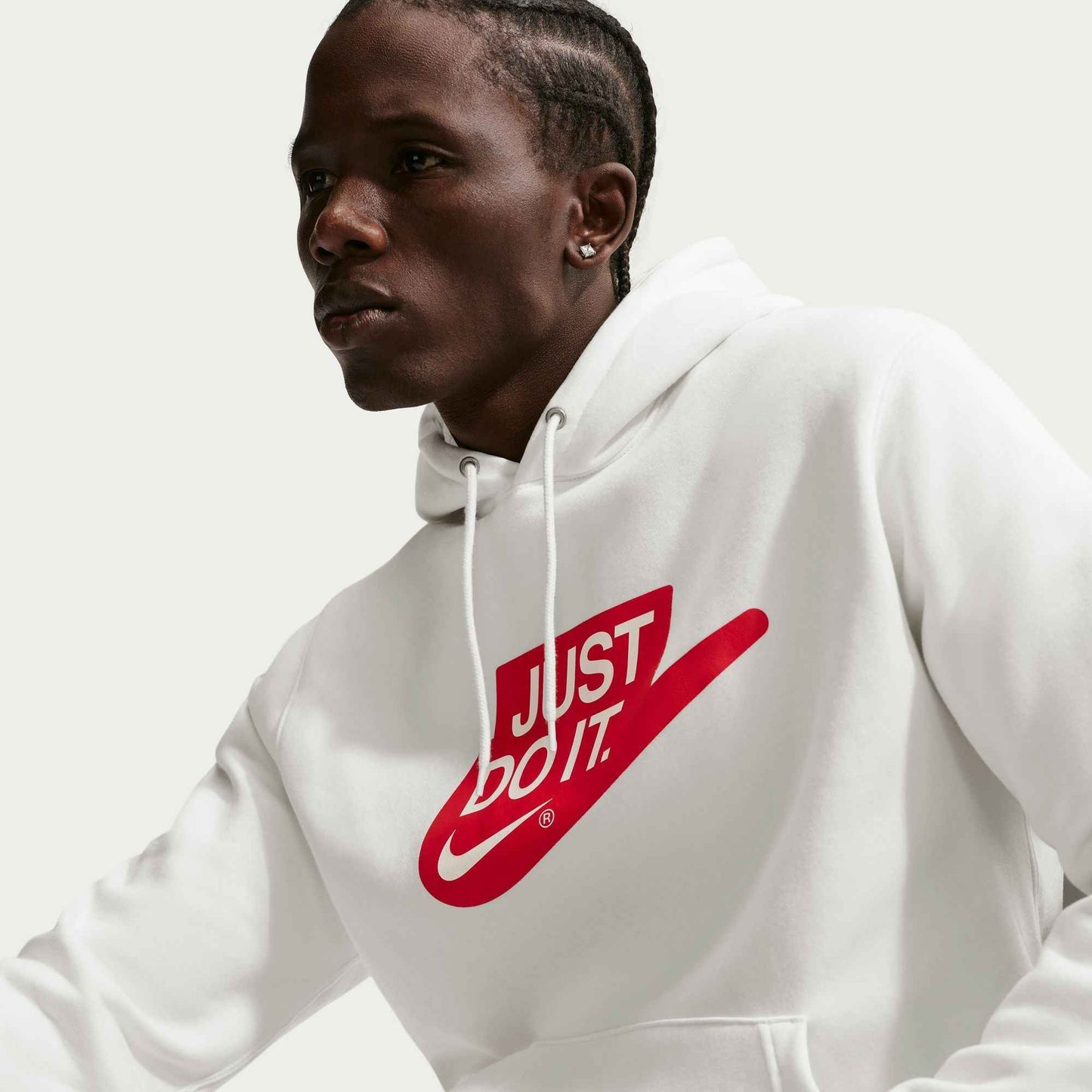 Nike Mens Fleece Hoodie - Sail