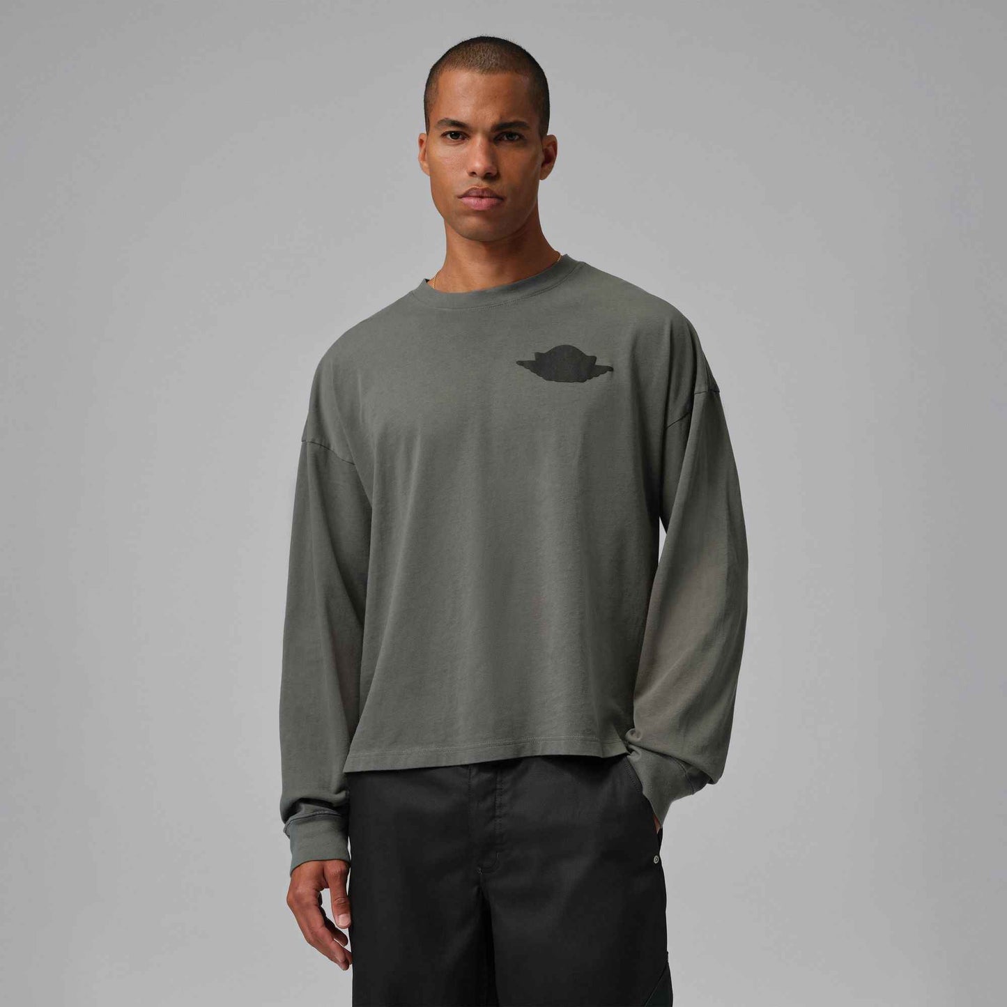 Air Jordan Mens Wings Long Sleeve - River Rock