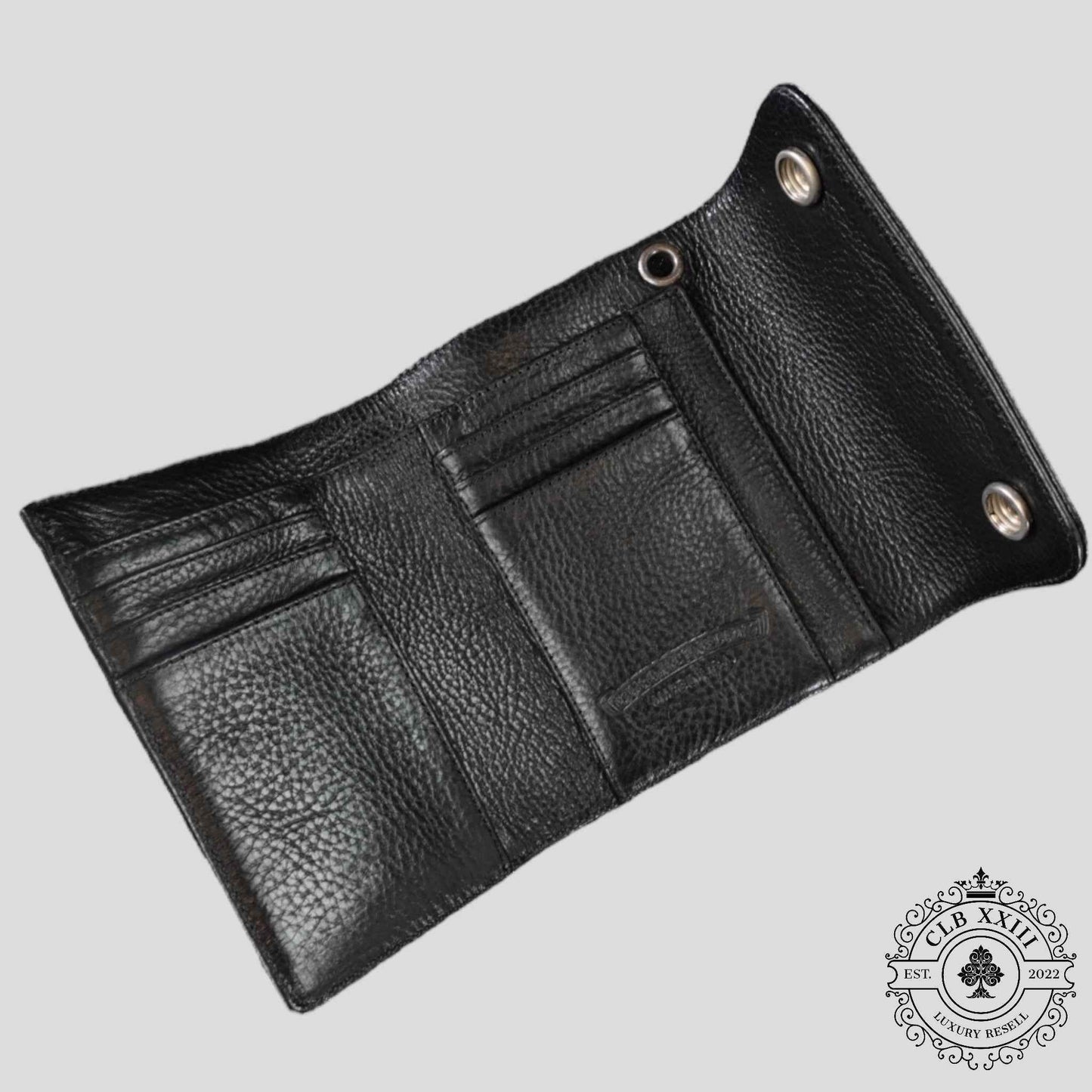 Chrome Hearts Short Wave Wallet in Black