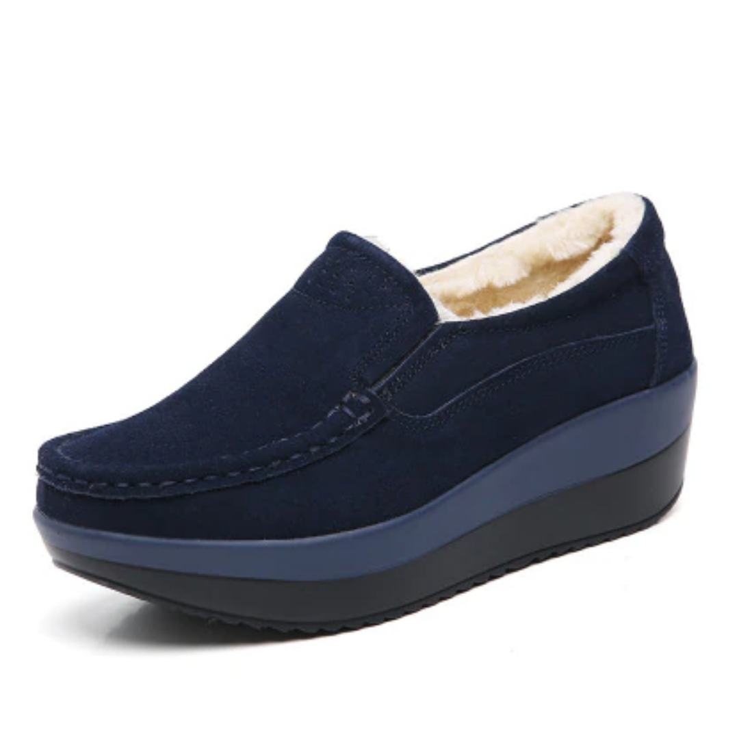 USS Shoes Beth M8 Women's Suede Platform Shoes - Luxuryurbanwear