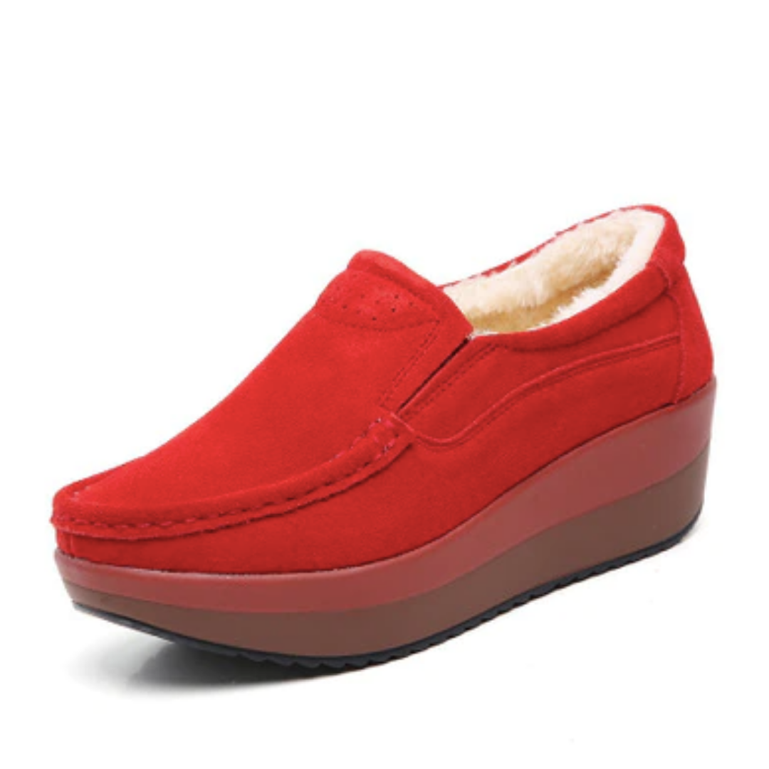 USS Shoes Beth M8 Women's Suede Platform Shoes - Luxuryurbanwear