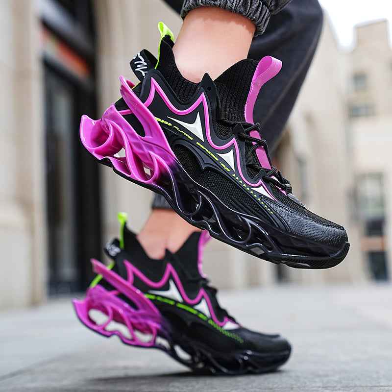 Model wearing Blaze Diablo shoes during a heavy barbell squat to show heel stability