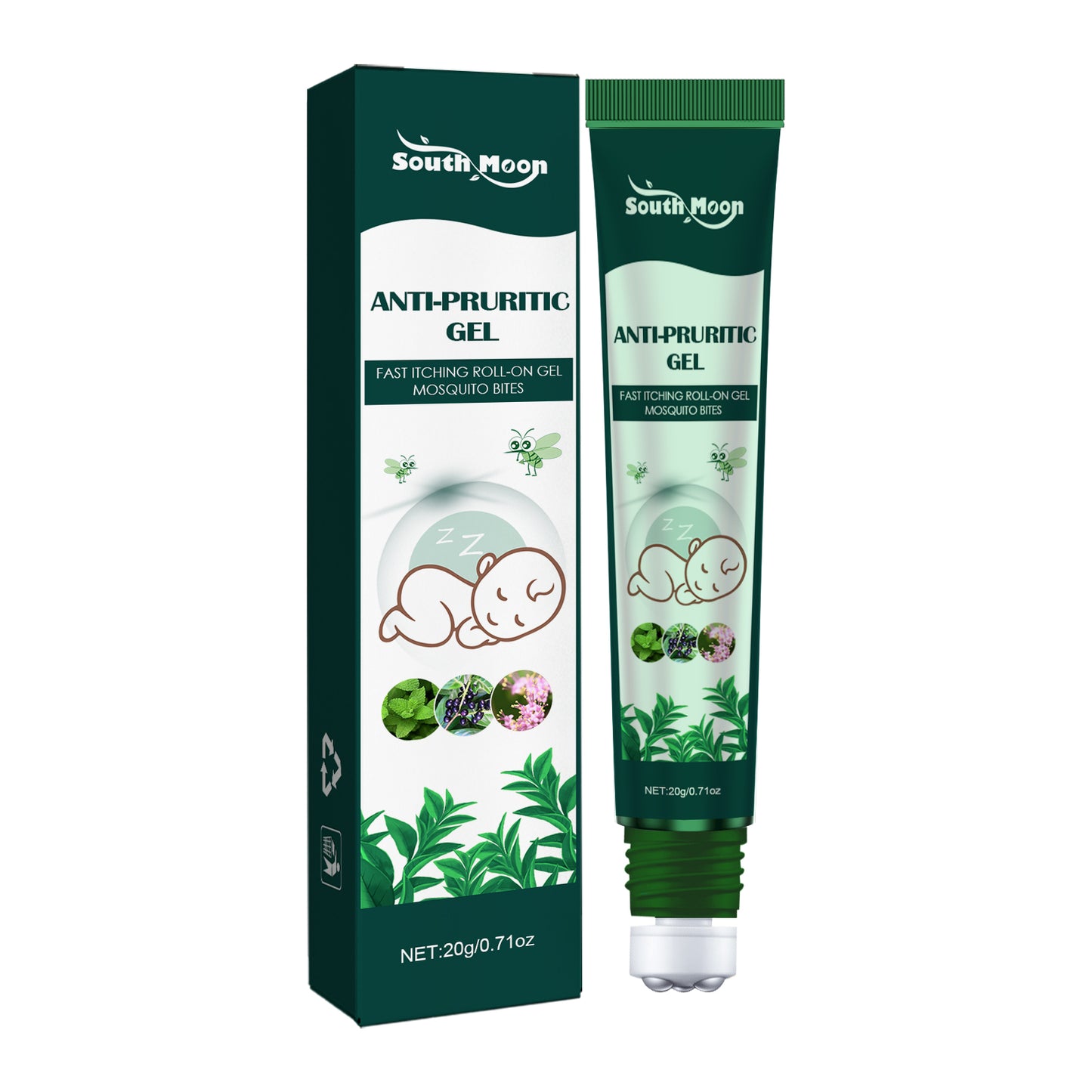 South Moon Anti-Mosquito Anti-Itch Ball, Gel Mosquito Bites Skin Itch Portable Relief Care Ball