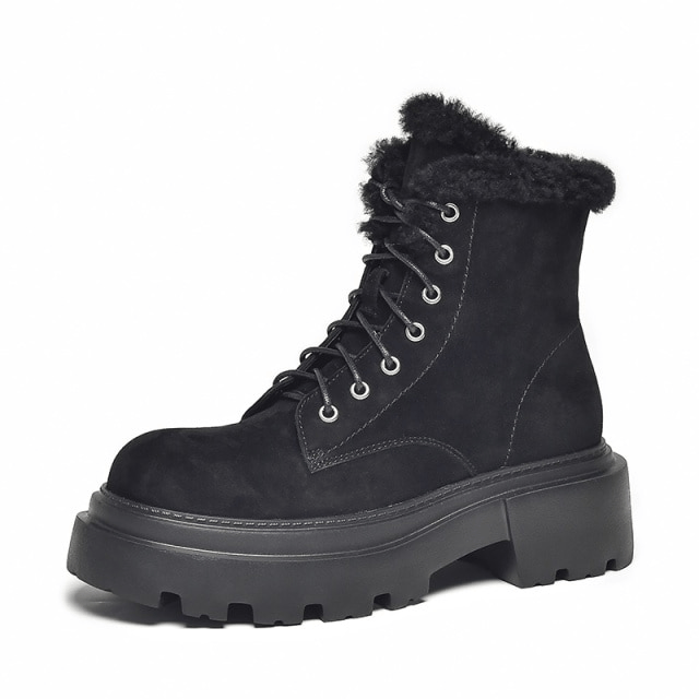 Cibel Women's Suede Platform Snow Boots
