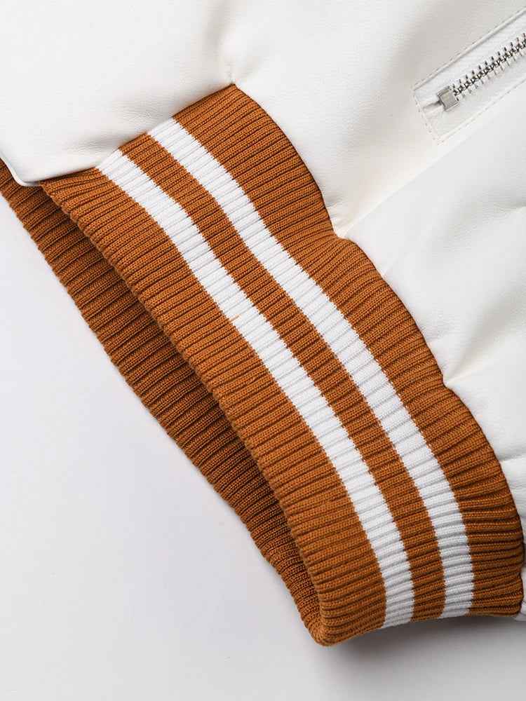 Color-block PU Leather Jacket, Soho | Women - BYMANYC ® New York