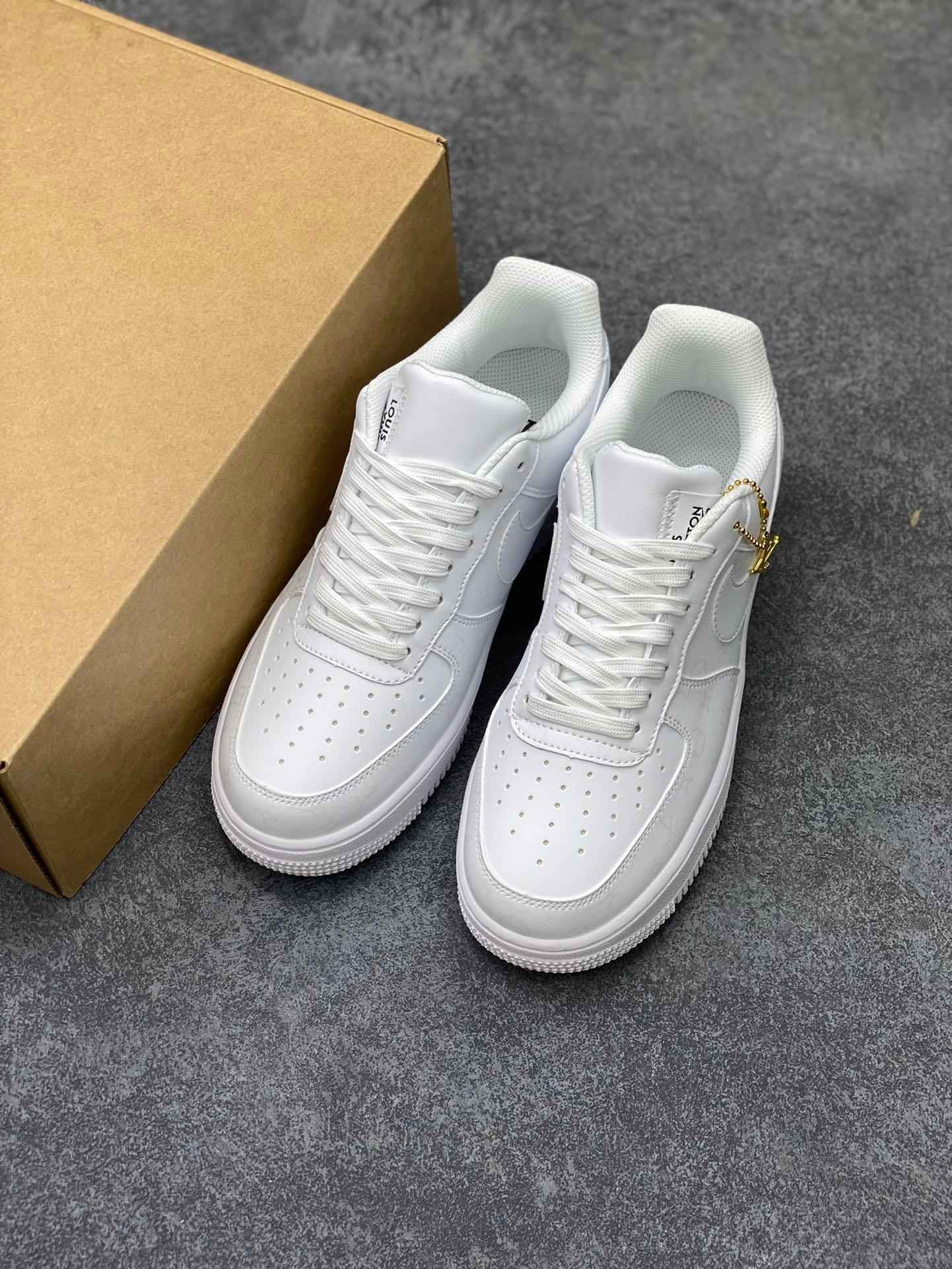Custom Air Force 1 × LV LD4631-203 SneakerNational