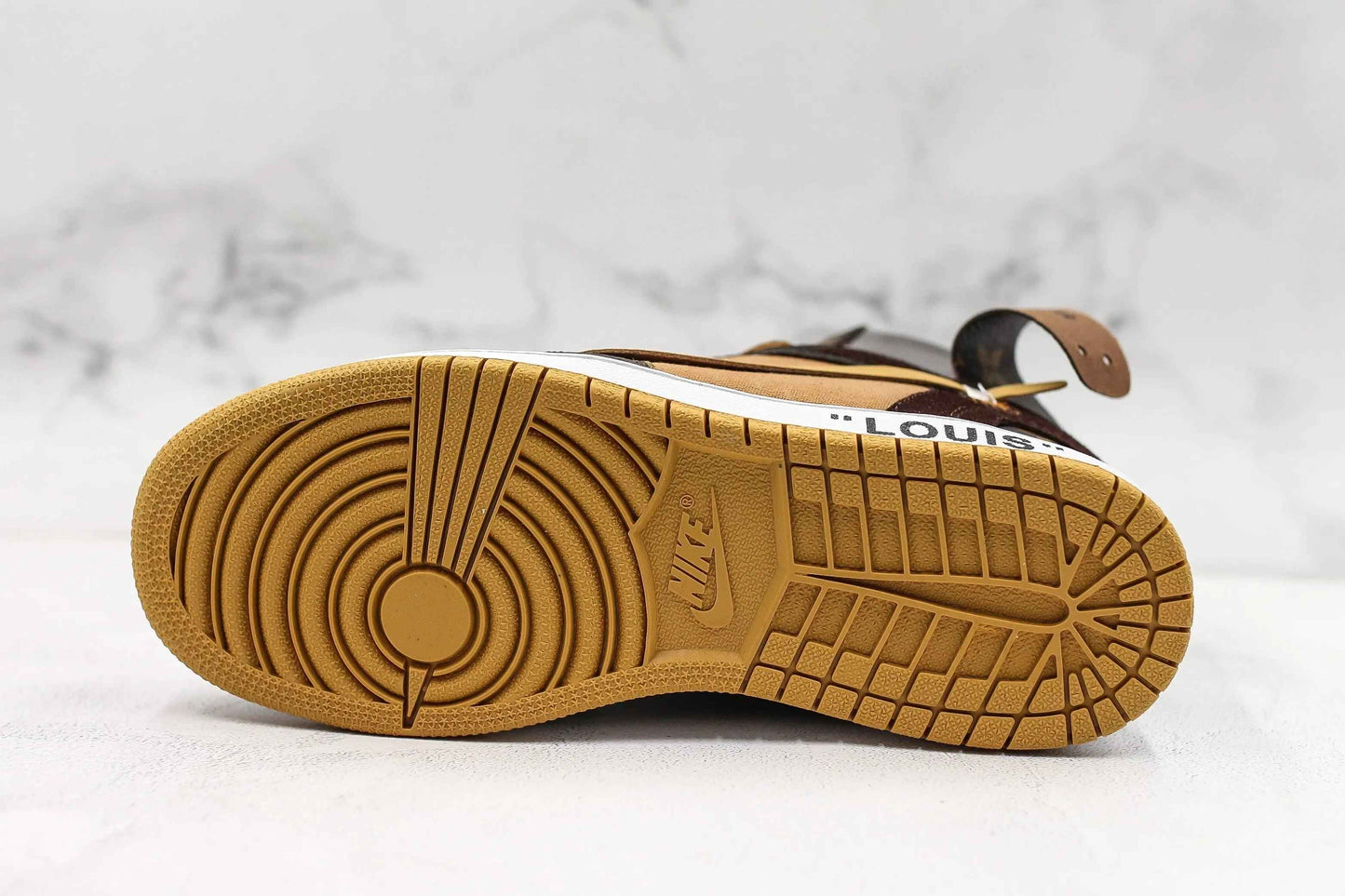 Custom Air Jordan 1 Monogram High Q With Original Box SneakerNational