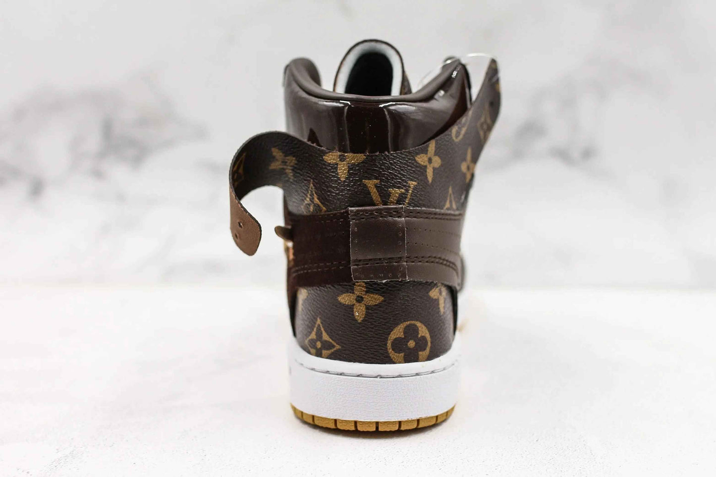 Custom Air Jordan 1 Monogram High Q With Original Box SneakerNational