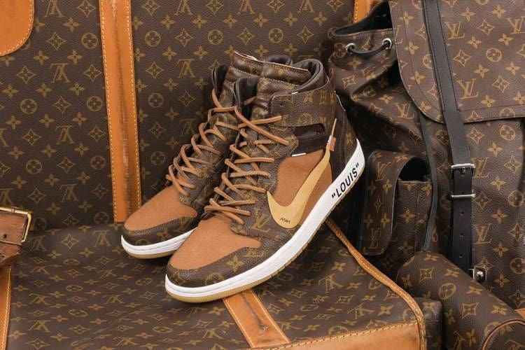 Custom Air Jordan 1 Monogram High Q With Original Box SneakerNational