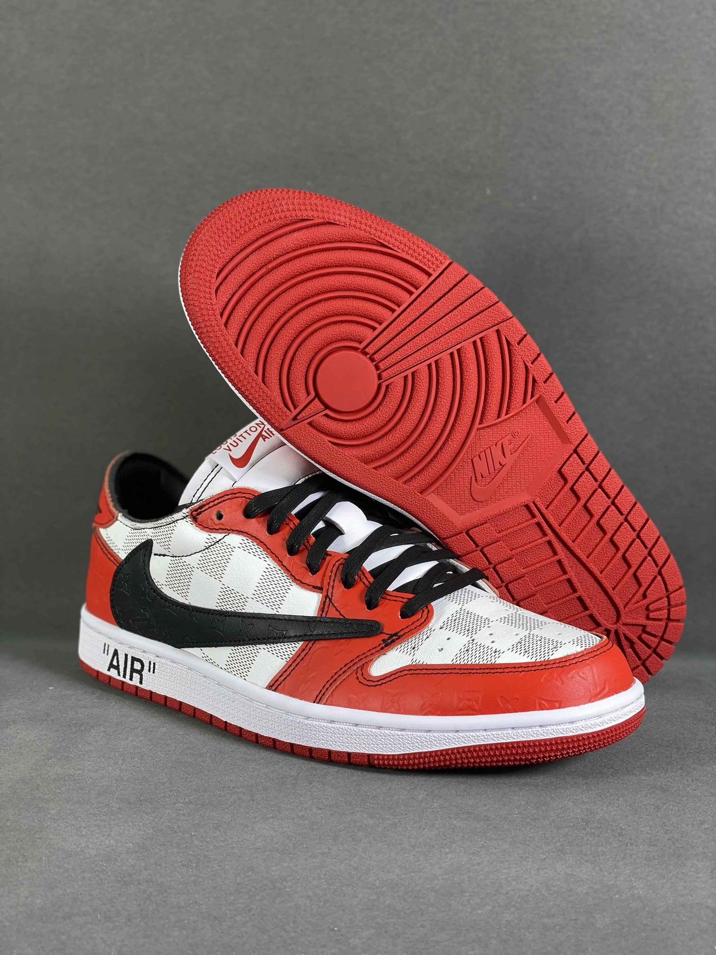 Custom Air Jordan 1 Low x Off-White x Travis Scott DZ2403 006 SneakerNational