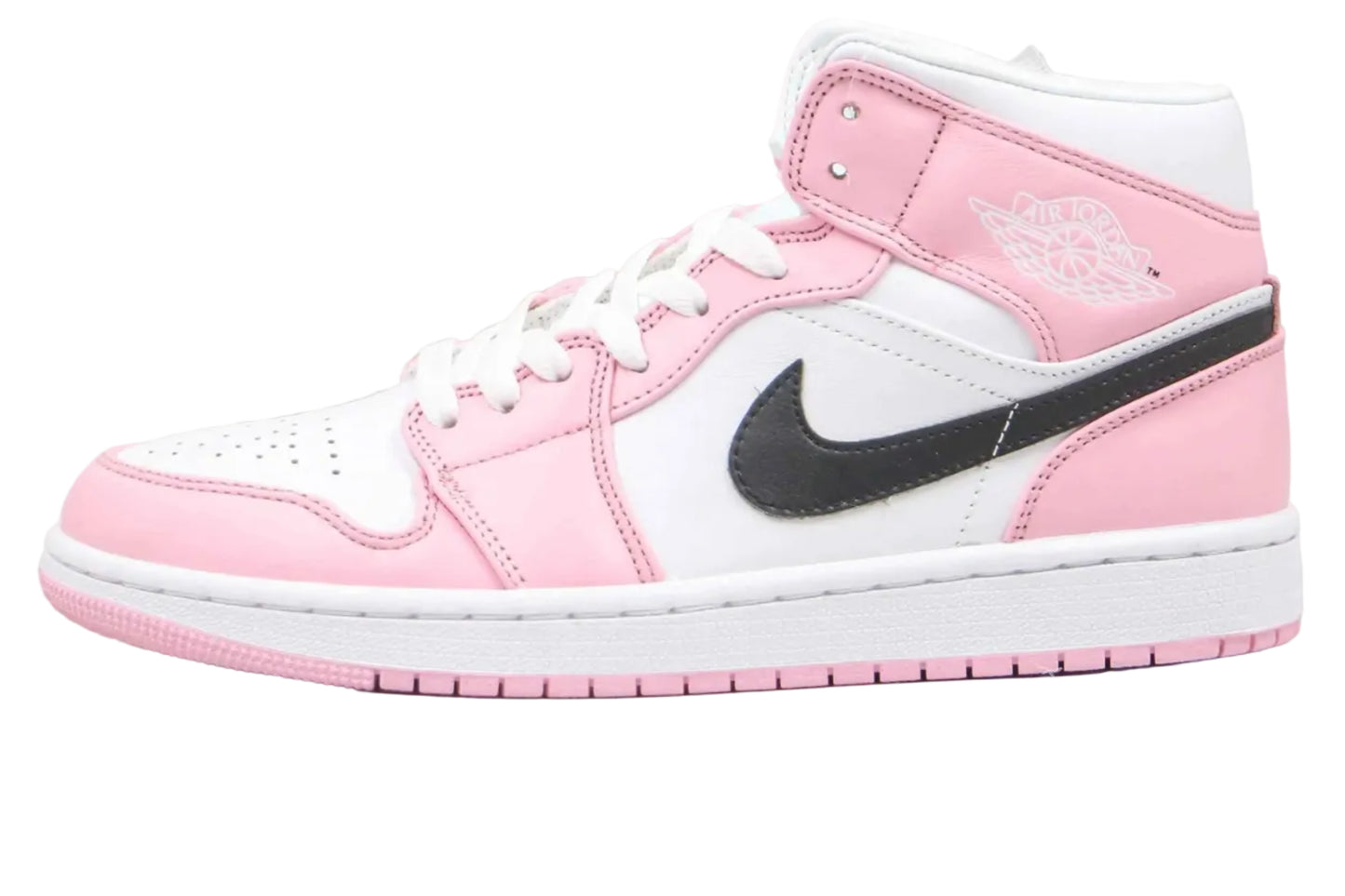 Custom Air Jordan 1 Pink Mid High Q
