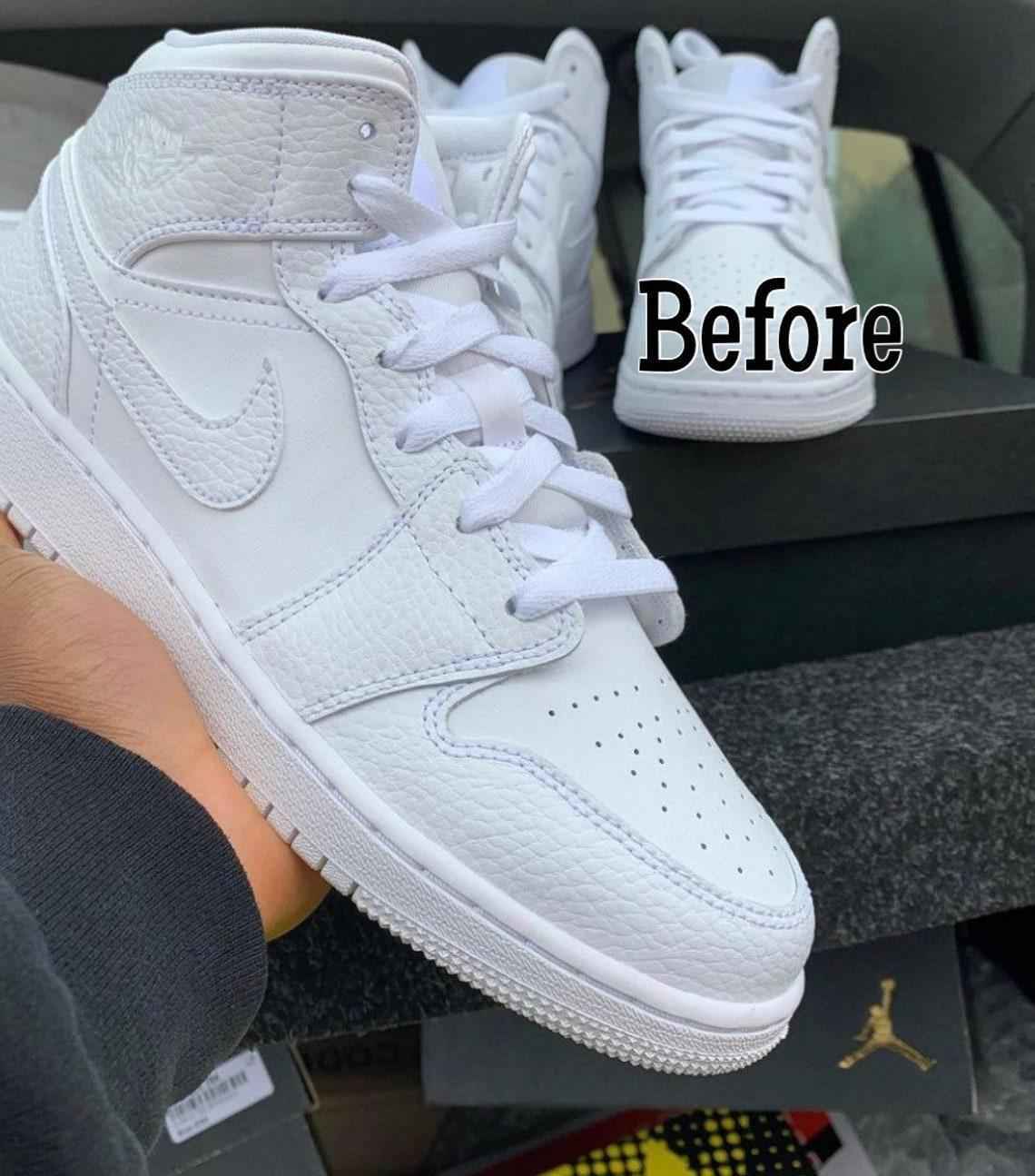 Custom Blue T-Scott x Fragment Air Jordan 1 High Q - Limited Edition Sneakers