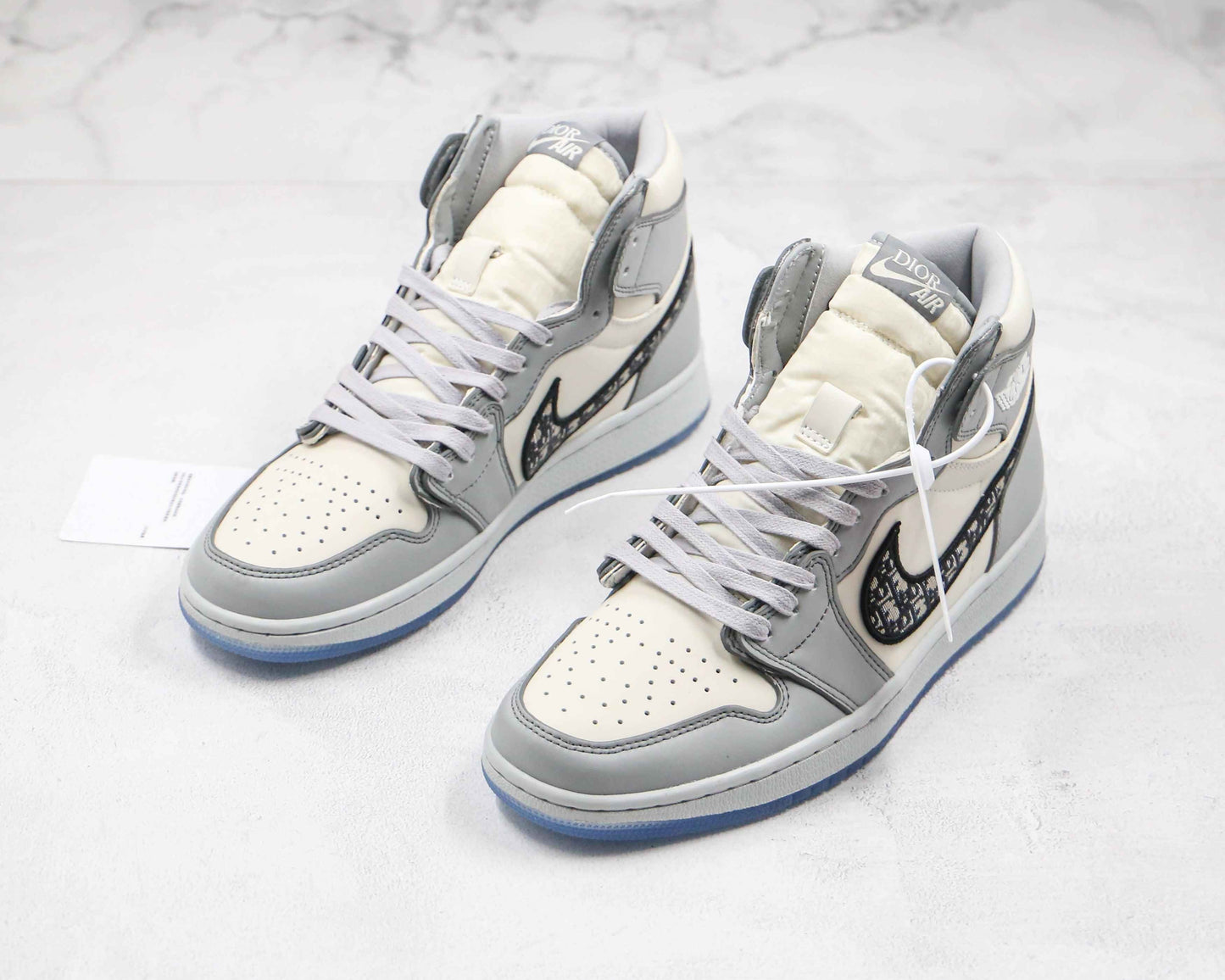 Custom Dior x Air Jordan 1 High OG "Grey"AJ1 High Q SneakerNational