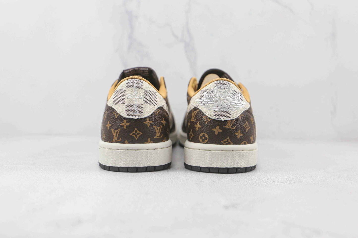 Custom Fragment x Travis Scott x Air Jordan 1 Low LV DM7866 216 SneakerNational